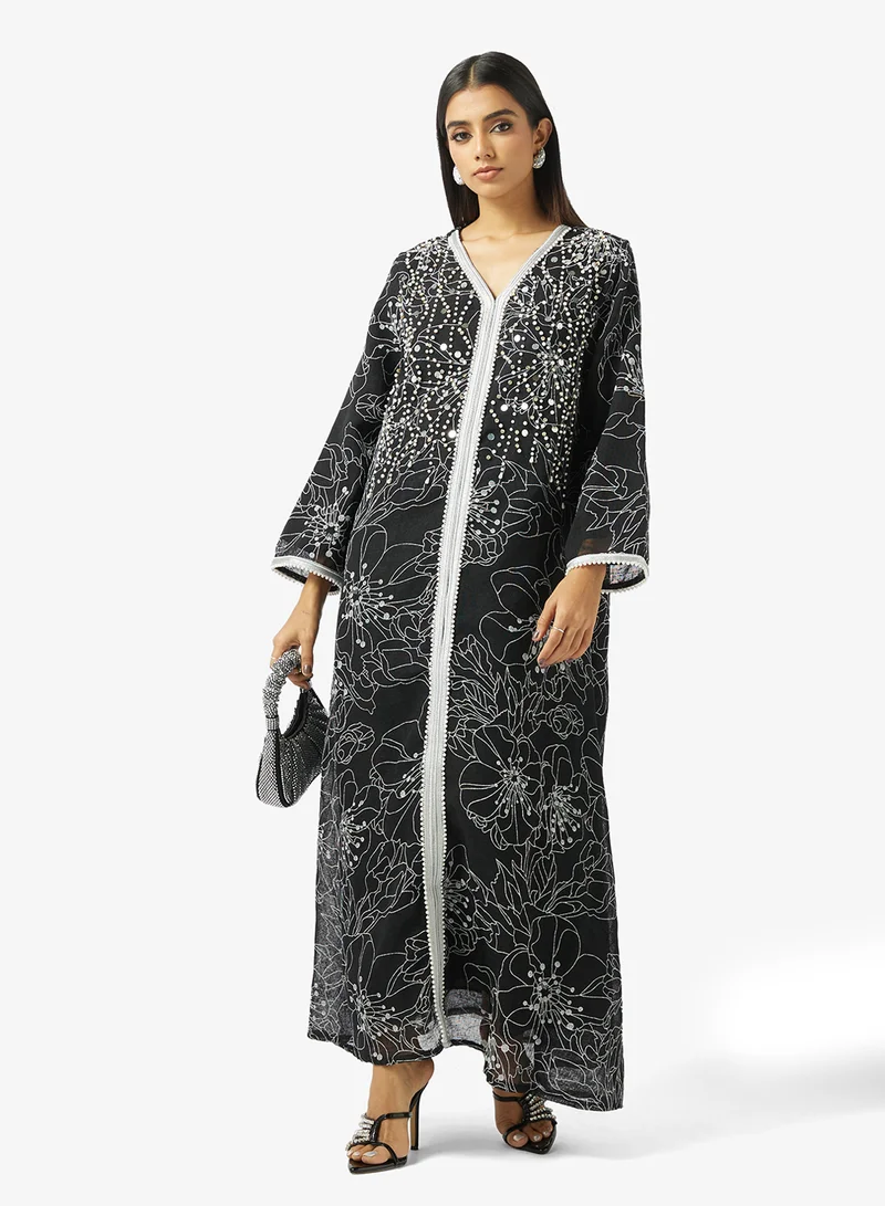 Khizana  Embroidered Jalabiya for Women | Best Price UAE